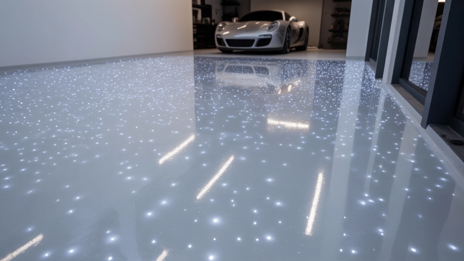 White Glitter Epoxy Floor: Designs, Costs & Real Miami Installations — Art of Coating Miami blog