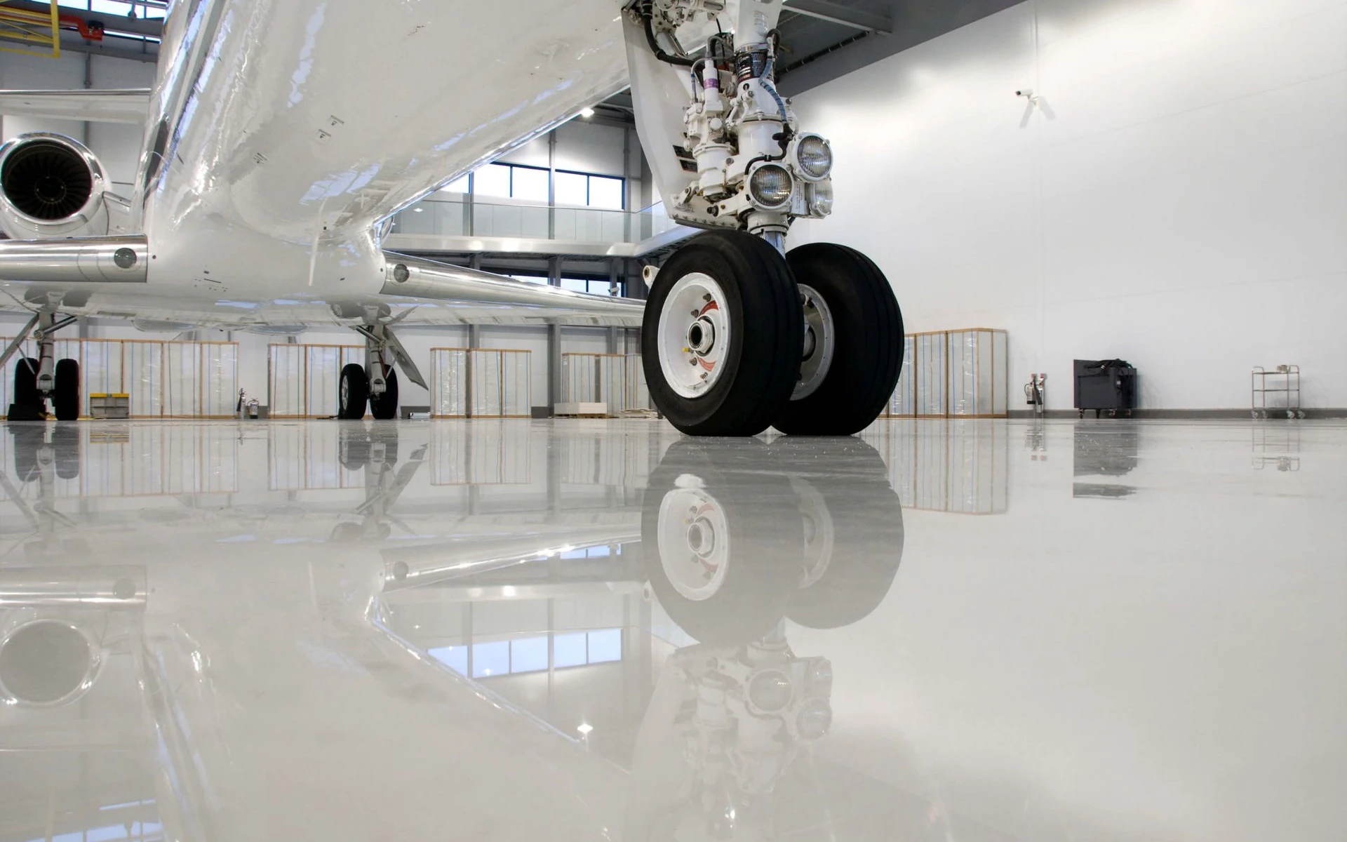 Airplane & Helicopter Hangar Flooring